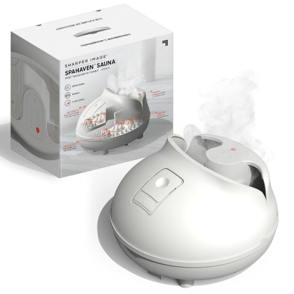Sharper Image Shiatsu Foot Sauna, Massager with Steam and Heat